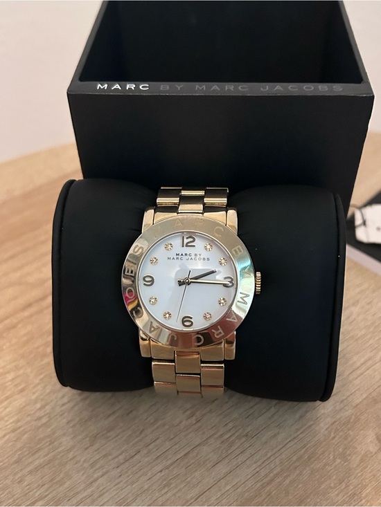 Marc by Marc Jacobs Amy MBM3056 Gold Tone White Watch main image 9